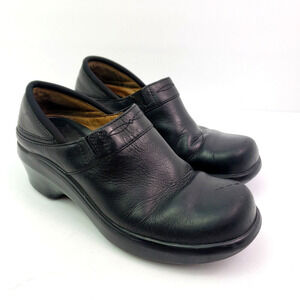 Ariat Santa Cruz Womens Size 6 Black Leather Slip On Clog Shoes 93905